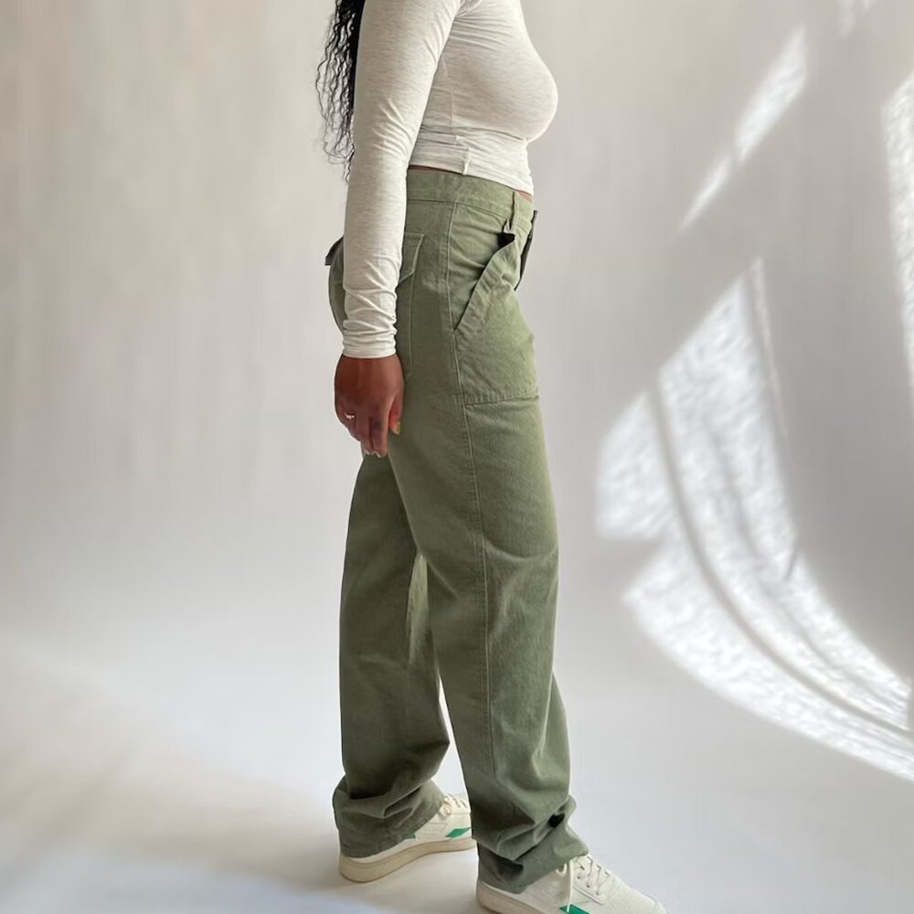 Djerf Avenue - Go To Pants Green - Picture 2 of 7